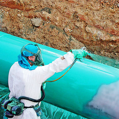 3lpe پوشش خارجی Ssaw فولاد لوله Api 5l Din30670 استاندارد