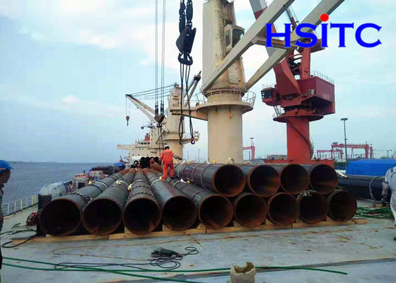 56 اینچ En10210 3LPE پوشش LSAW لوله فولاد بخیه مستقیم