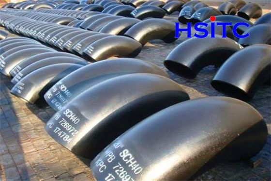 A234 Astm A403 Astm A420 لوله فولاد کربن آرنج Sch40 Std Sch80