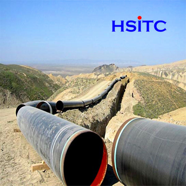 56 اینچ En10210 3LPE پوشش LSAW لوله فولاد بخیه مستقیم 0