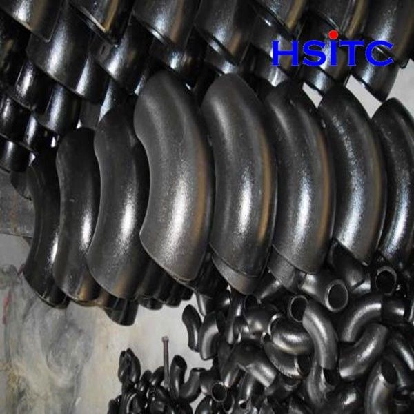Astm A234 sch20 لوله فولاد کربن آرنج 90 درجه 0